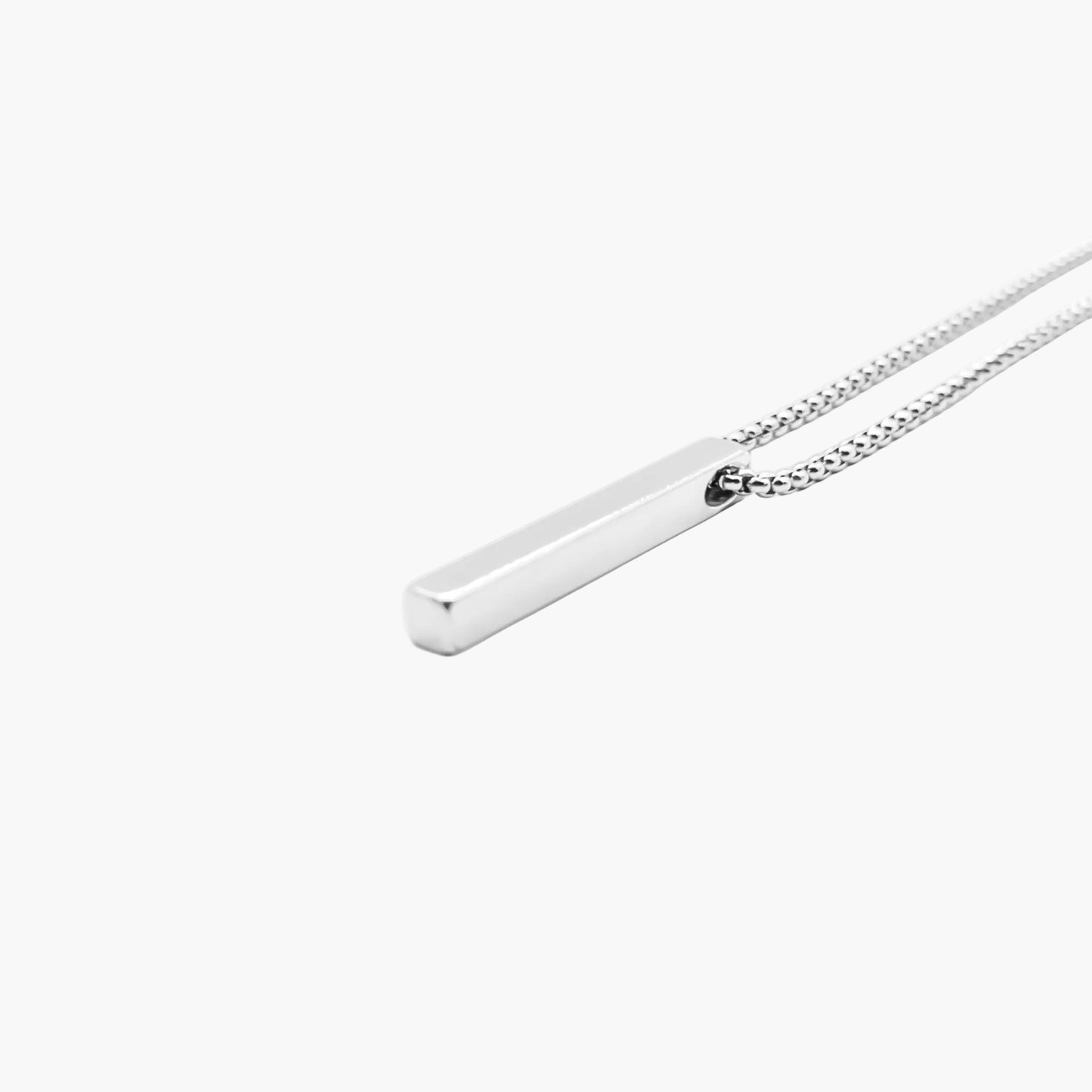 Equinox Minimalist Steel Bar Pendant Necklace HOUSE OF ROK