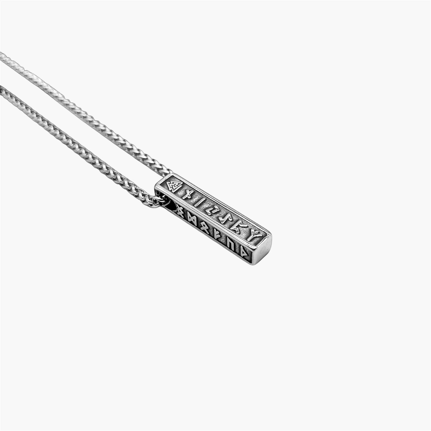 side view of runemaster amulet pendant necklace