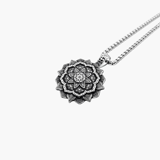 Astrids Flower Geometric Stainless Steel Pendant HOUSE OF ROK