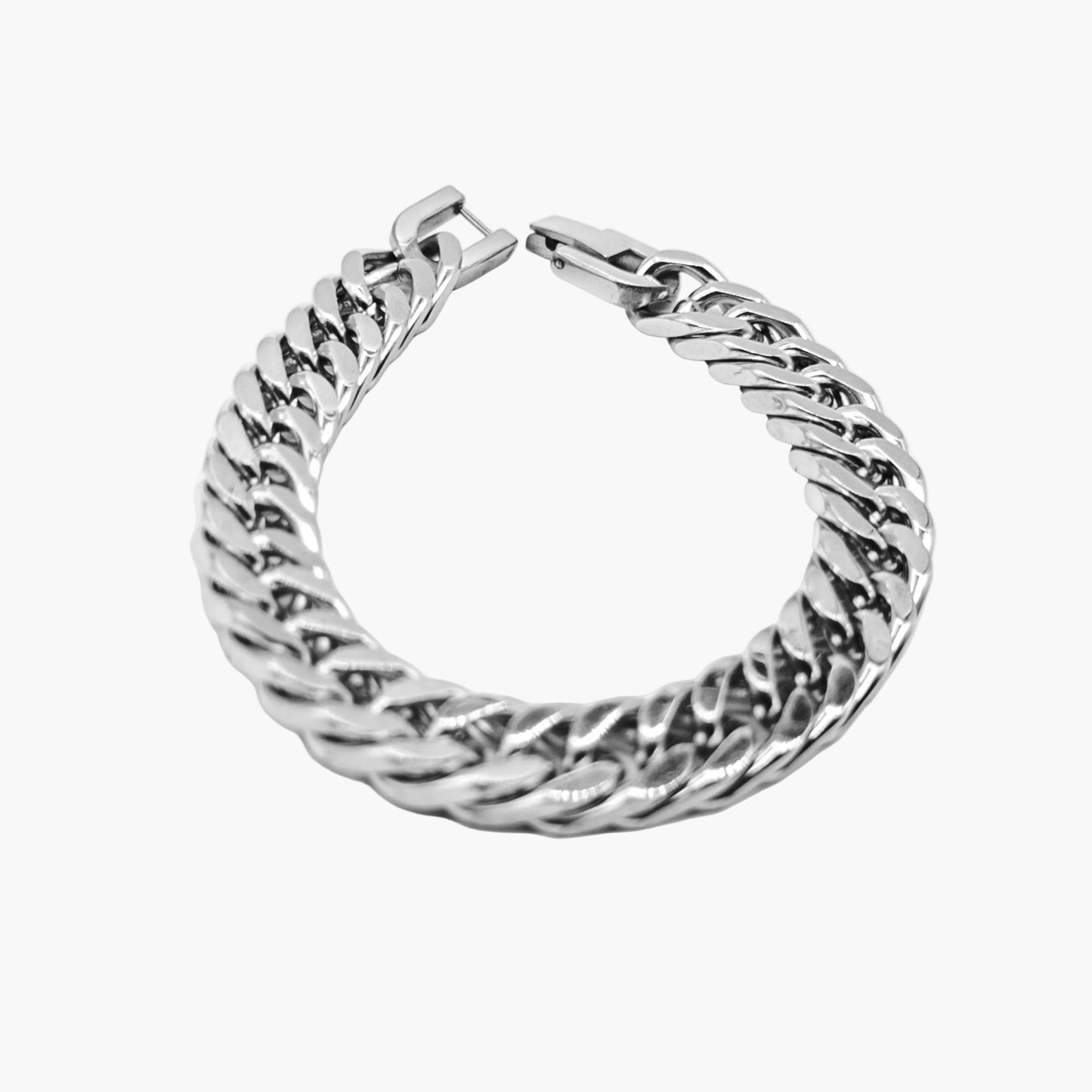 polished surface detail on Crafted Steel stainless steel bracelet