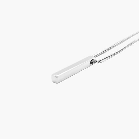 Equinox Minimalist Steel Bar Pendant Necklace HOUSE OF ROK