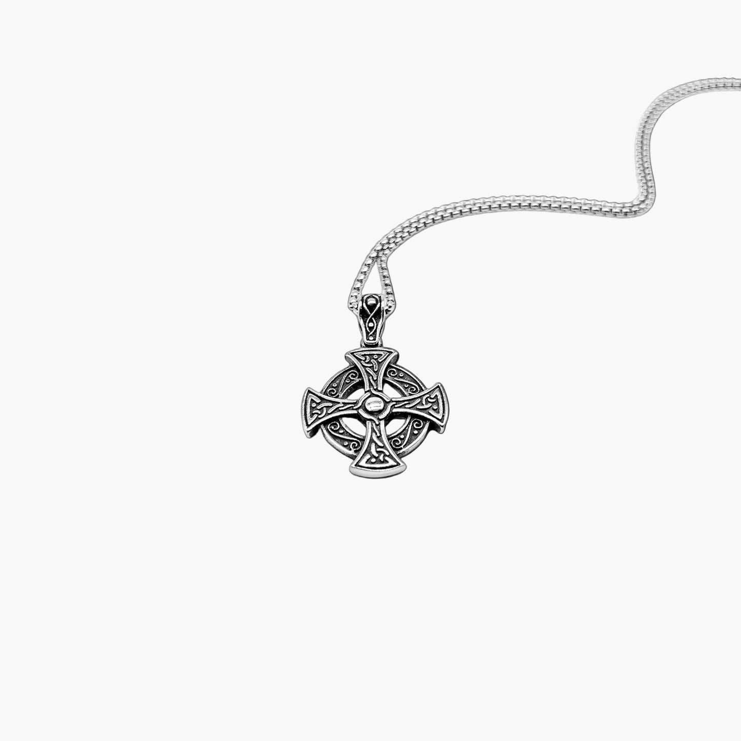 Immortal Guardian Celtic Cross Stainless Steel Pendant HOUSE OF ROK