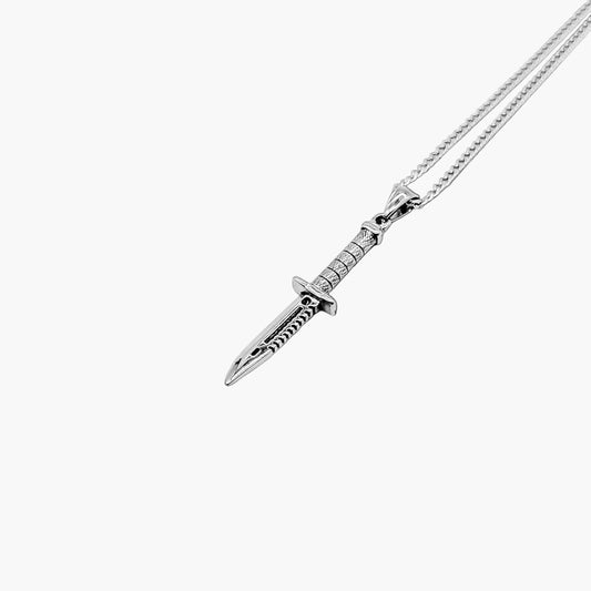 Iron Dagger Blade Pendant Stainless Steel Necklace HOUSE OF ROK