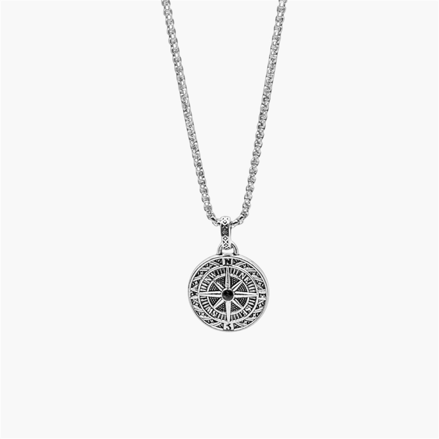 Pathfinder Vegvisir Norse Compass Stainless Steel Pendant HOUSE OF ROK