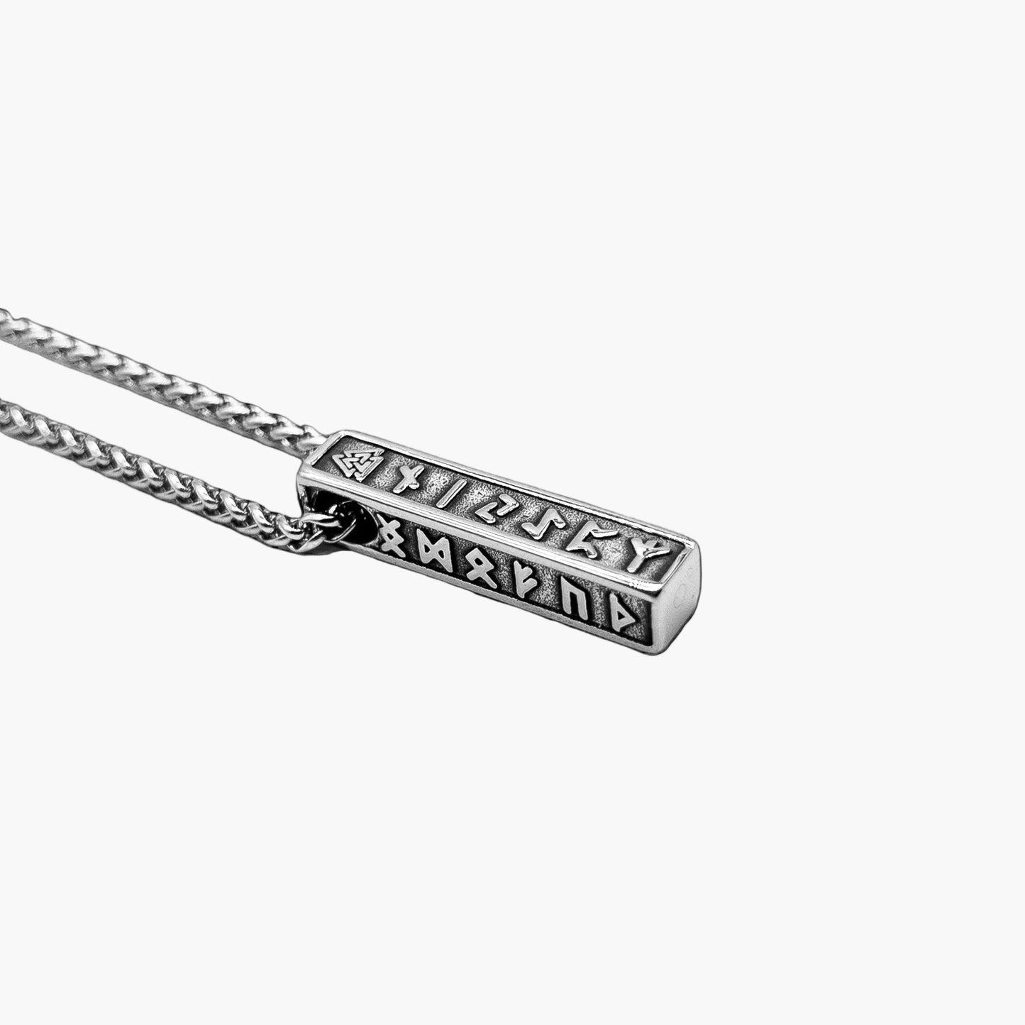 HOUSE OF ROK Runemaster Amulet Stainless Steel Pendant Necklace