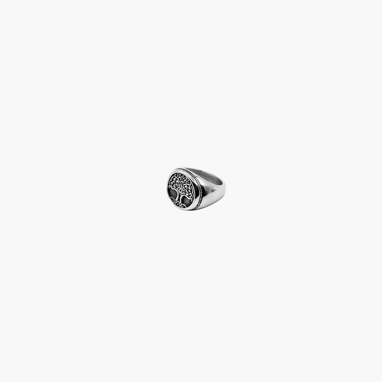Runeoak Tree of Life Engraved Stainless Steel Ring HOUSE OF ROK