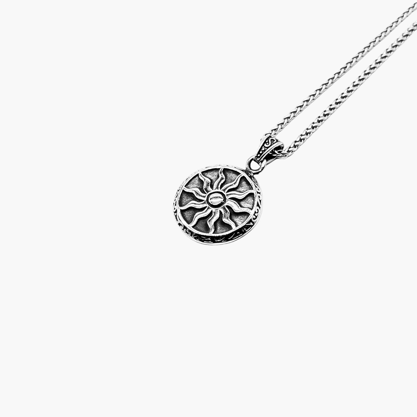 Solstice Norse Sun Engraved Stainless Steel Pendant HOUSE OF ROK