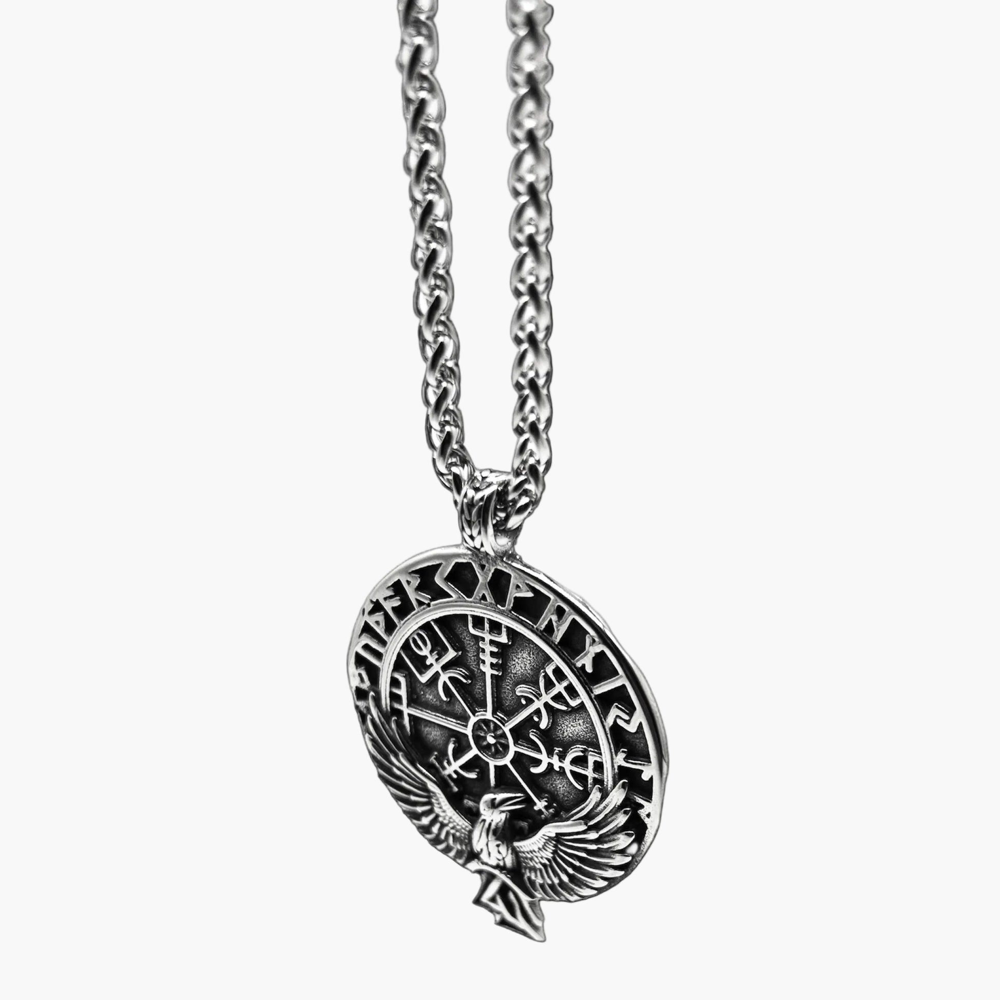 Eagle of God Helm of Awe Runic Stainless Steel Pendant HOUSE OF ROK
