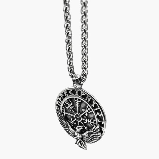 Eagle of God Helm of Awe Runic Stainless Steel Pendant HOUSE OF ROK