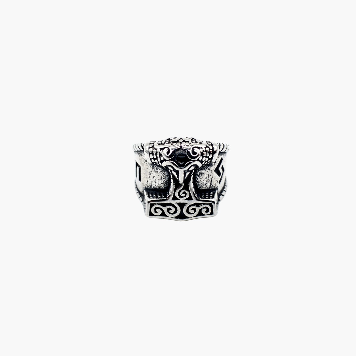 HOUSE OF ROK Hammerside Mjolnir Stainless Steel Norse Ring