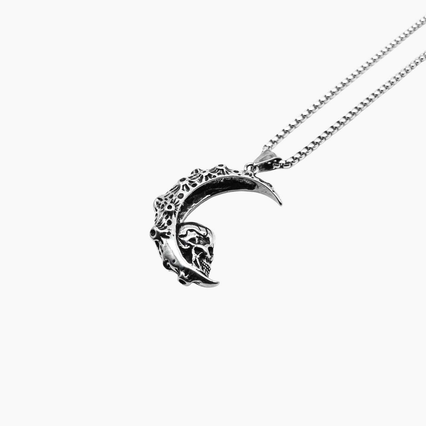 Moonskull Norse Skull Stainless Steel Pendant HOUSE OF ROK