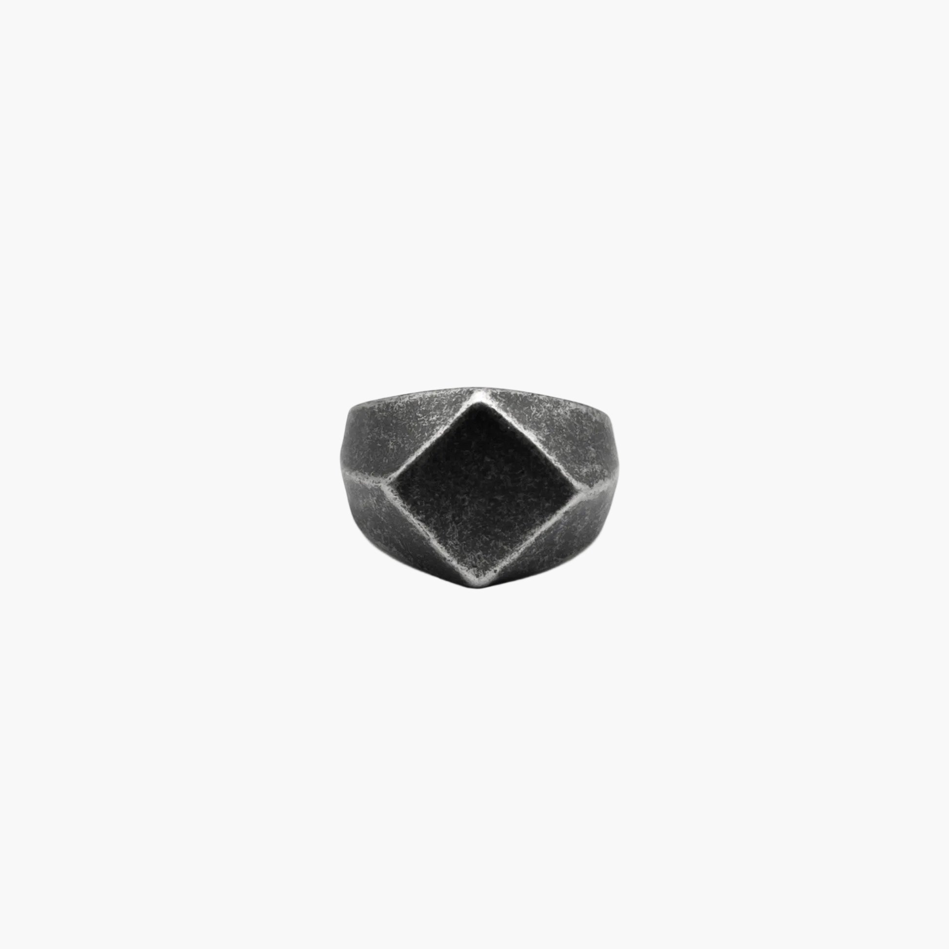 necromancer dark gothic ring front shot