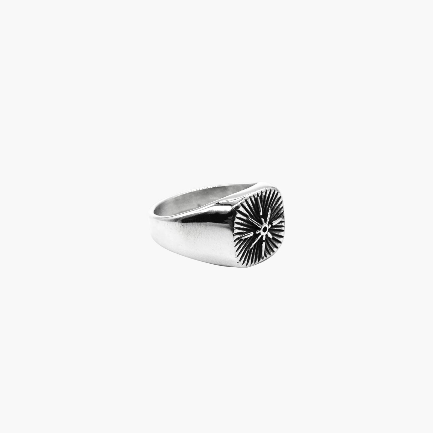 Norse Star Engraved Stainless Steel Ring HOUSE OF ROK