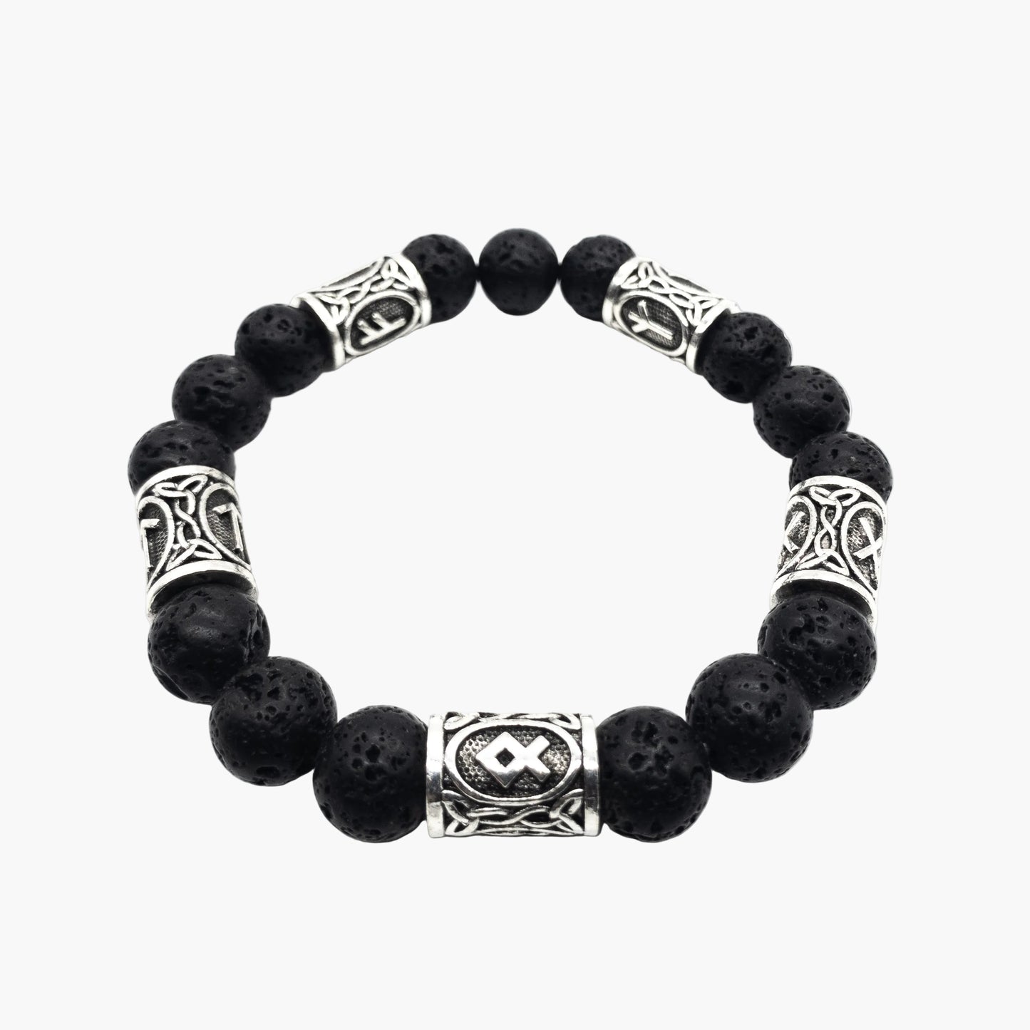 HOUSE OF ROK Runic Beads Ceramic Norse Bracelet