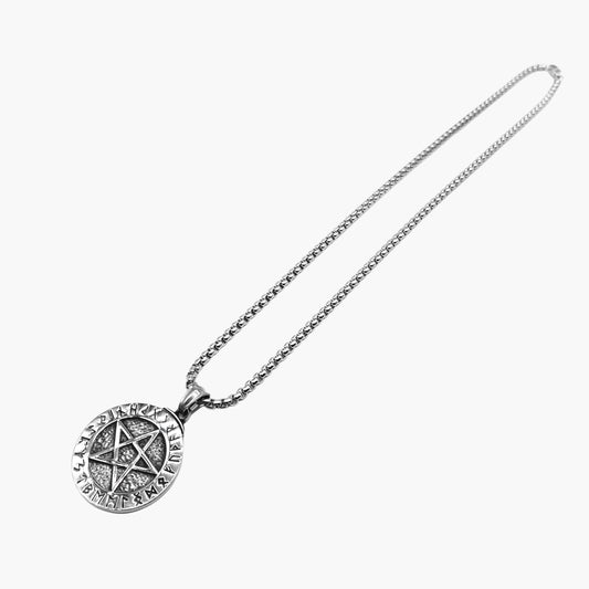 Runic Star Pentagram Stainless Steel Pendant HOUSE OF ROK