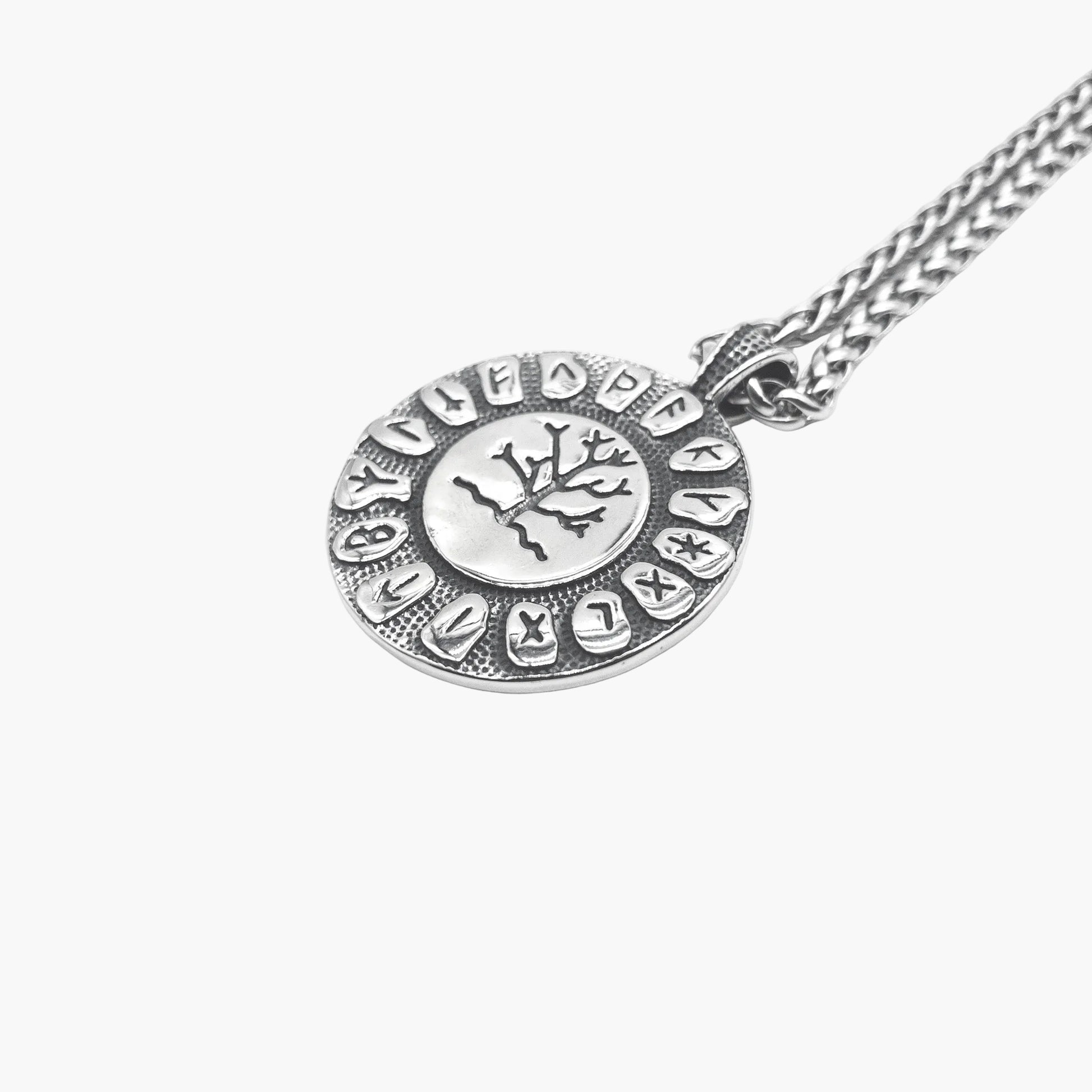 HOUSE OF ROK Runic Tree Yggdrasil Stainless Steel Pendant Necklace
