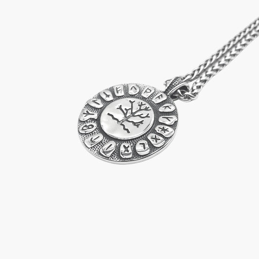HOUSE OF ROK Runic Tree Yggdrasil Stainless Steel Pendant Necklace