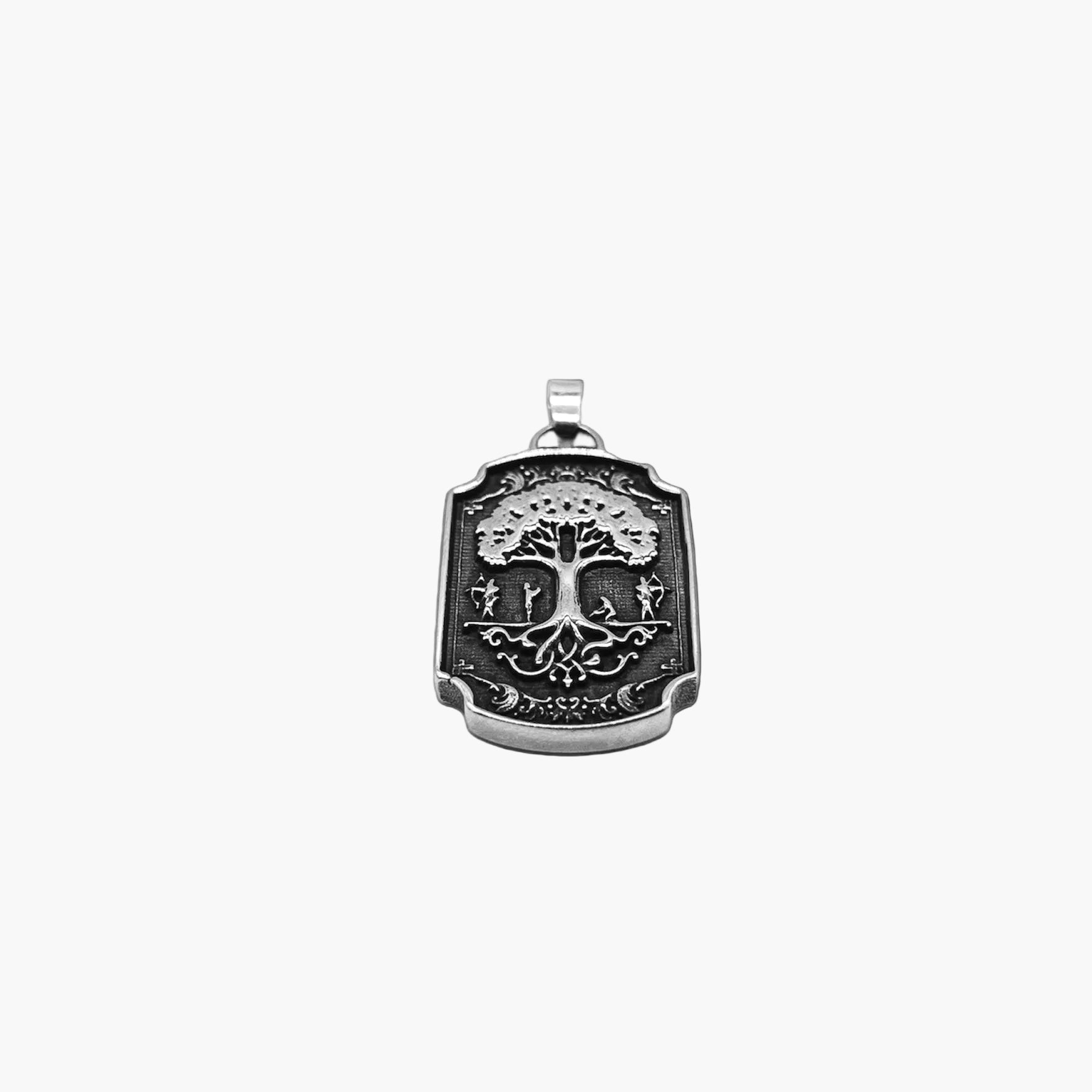 Sacred Ashes Yggdrasil Tree of Life Steel Pendant HOUSE OF ROK