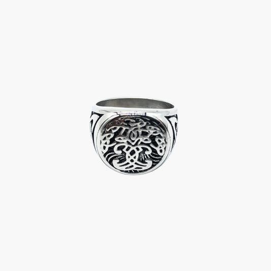 HOUSE OF ROK Tree of Life Yggdrasil Stainless Steel Norse Ring