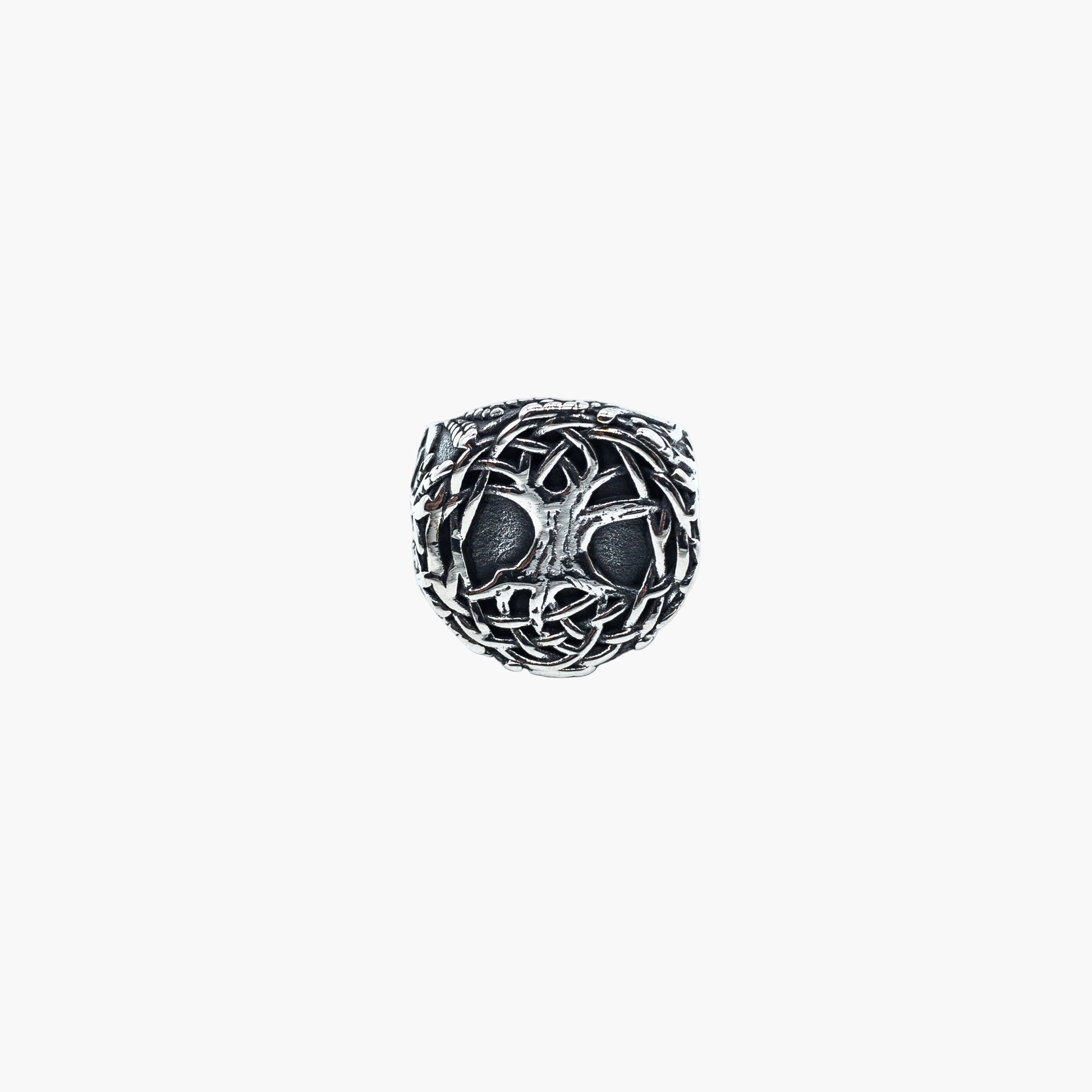 HOUSE OF ROK Yggdrasil Tree of Life Stainless Steel Norse Ring